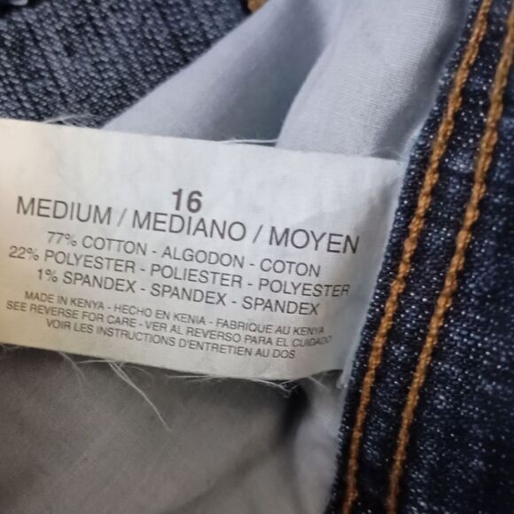 Gloria Vanderbilt Denim Jeans Sz 16 M Tapered Red Label Blue Med Wash High Rise. - Picture 6 of 16